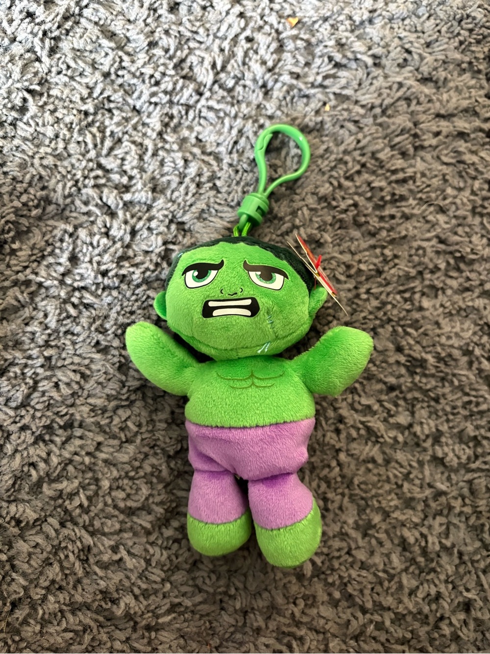 NWT Beanie Babies Marvel characters whose name is The Hulk